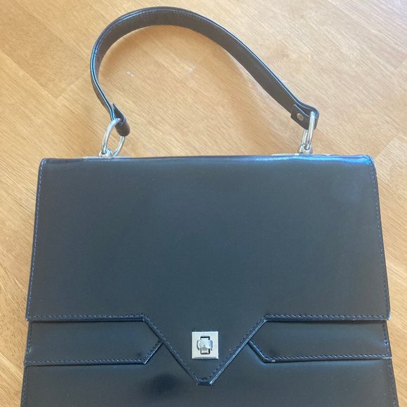 Vintage 1960's/70's  Dofan black leather purse- made in France - Picture 2 of 10